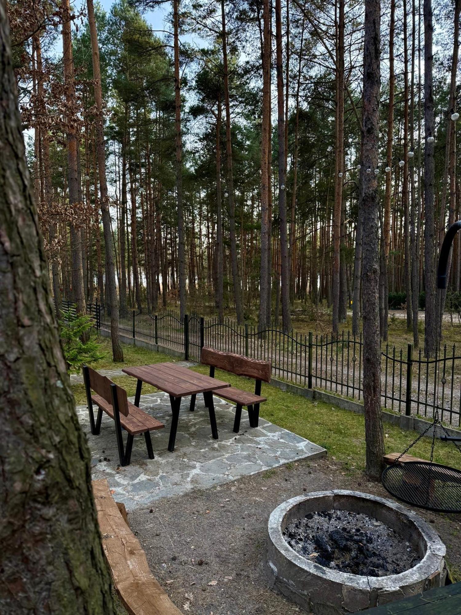 Domek W Lesie Nad Zalewem Chancza Exteriér fotografie