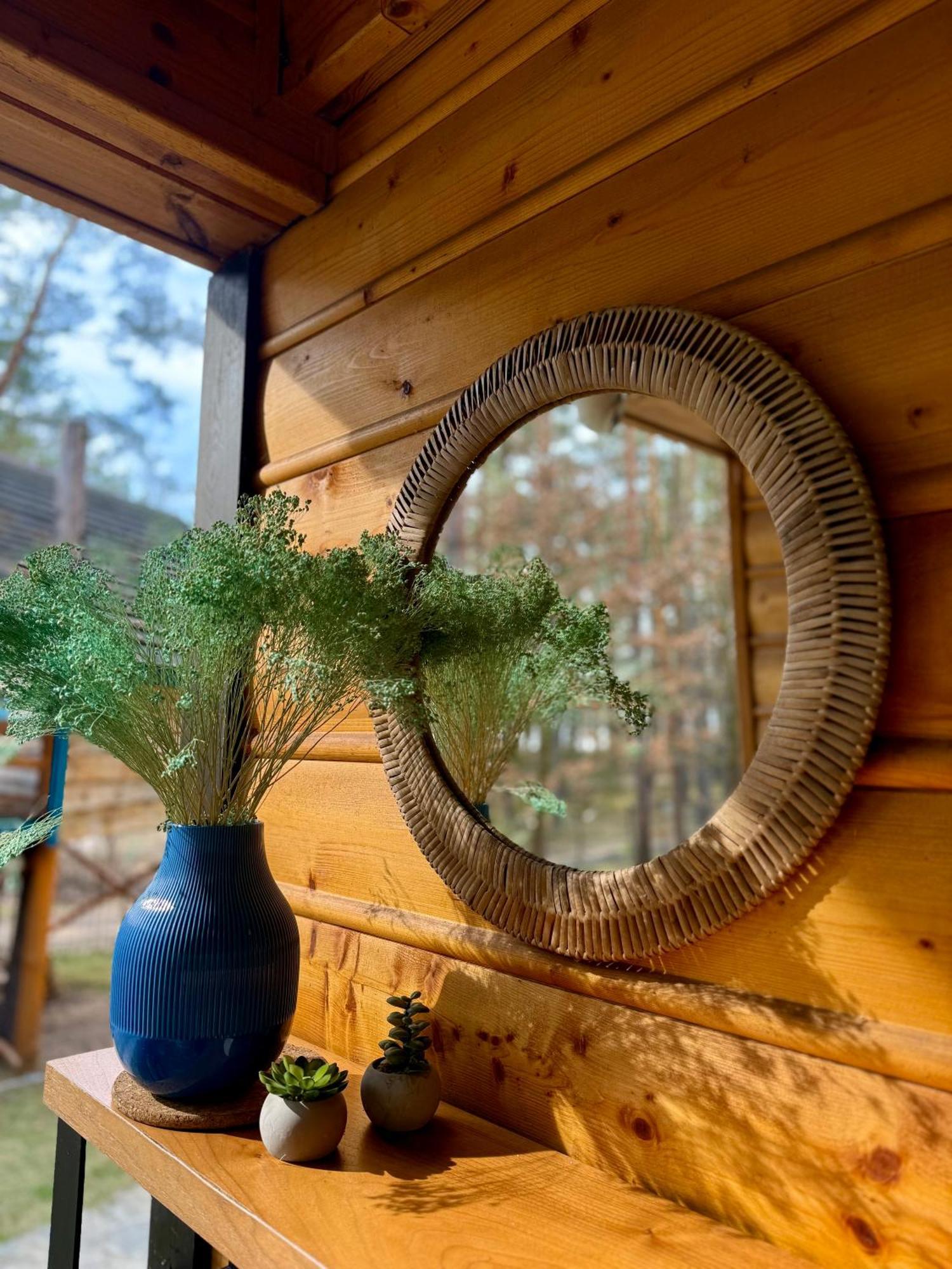 Domek W Lesie Nad Zalewem Chancza Exteriér fotografie