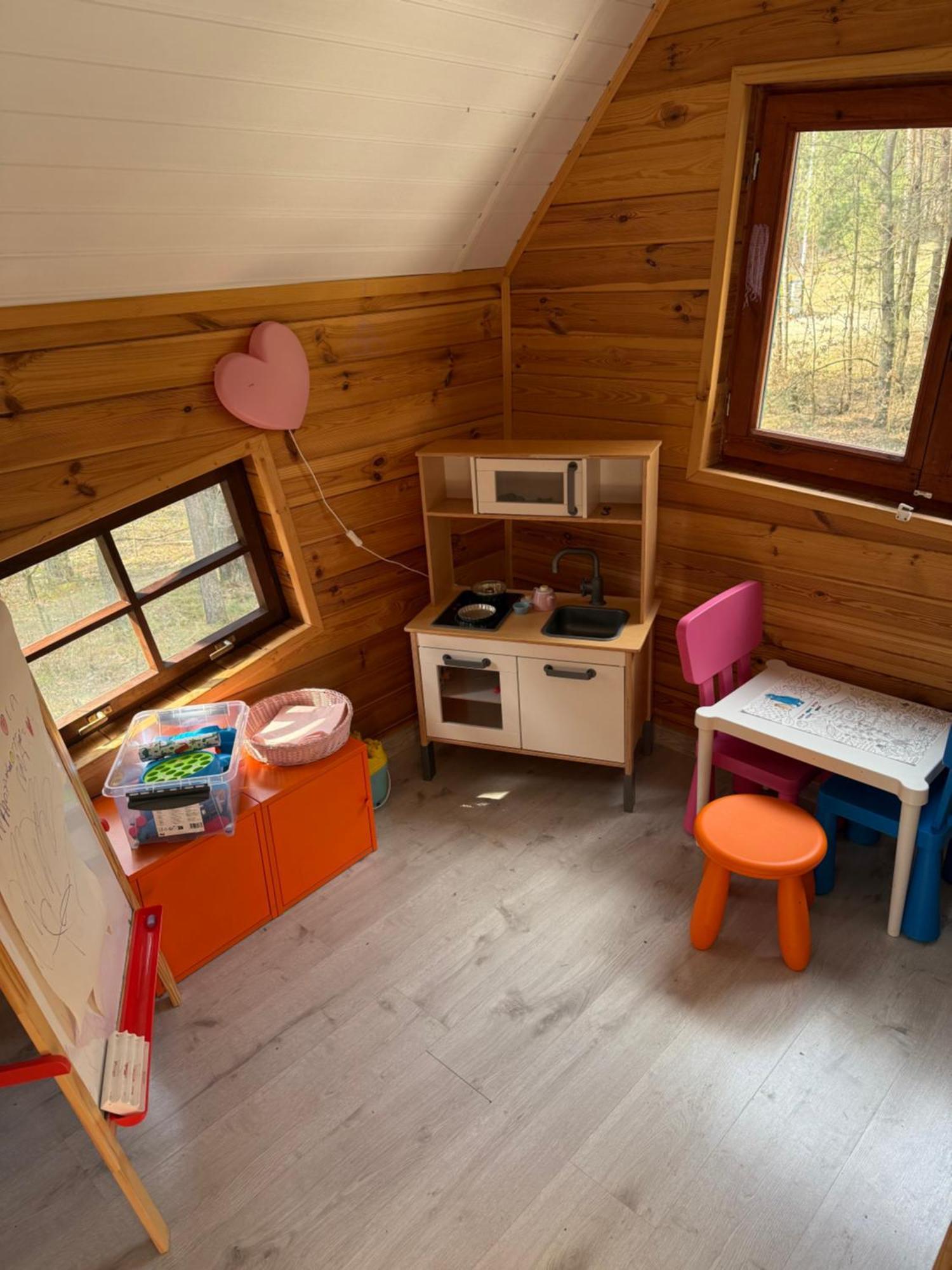 Domek W Lesie Nad Zalewem Chancza Exteriér fotografie