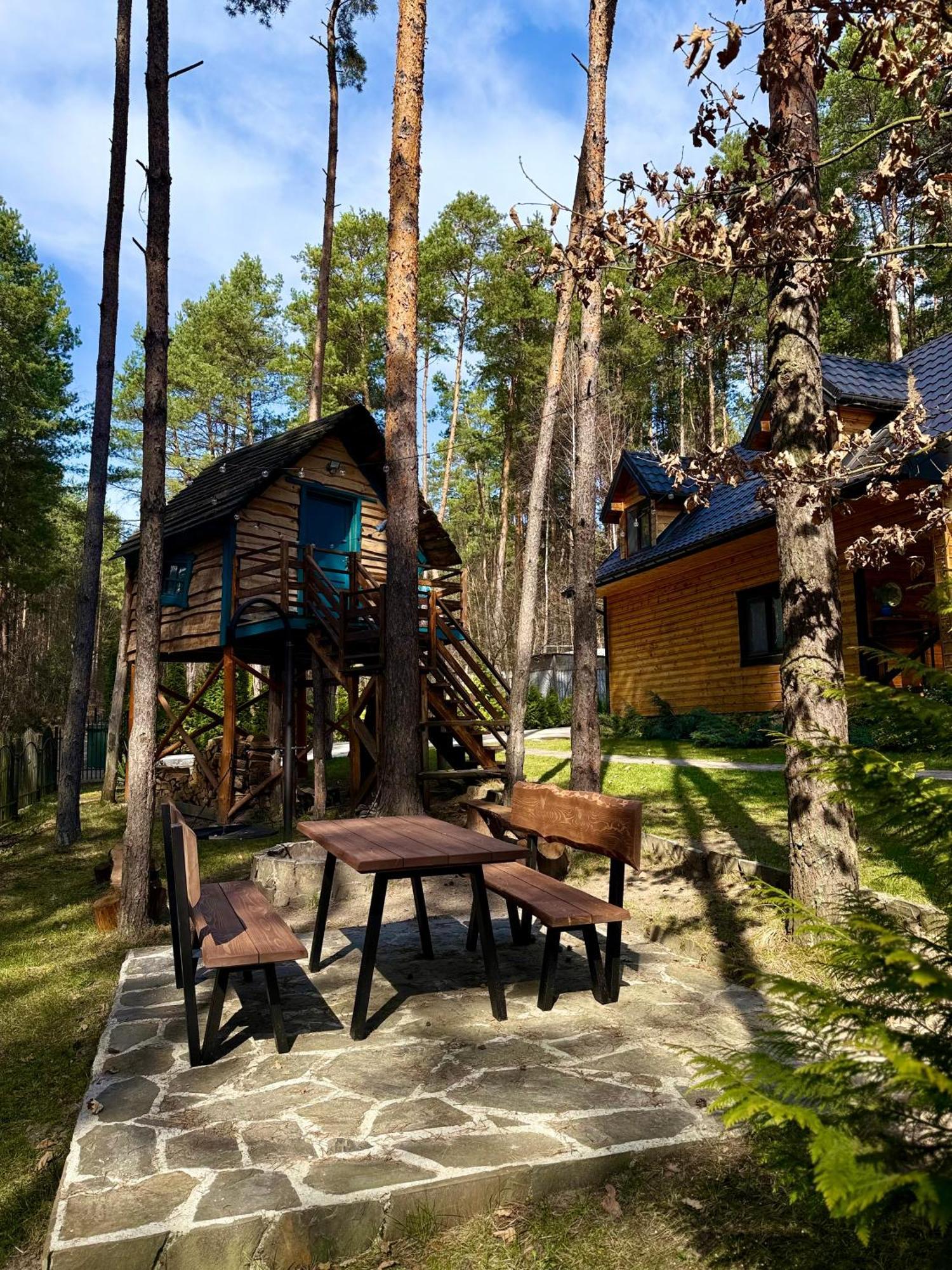 Domek W Lesie Nad Zalewem Chancza Exteriér fotografie