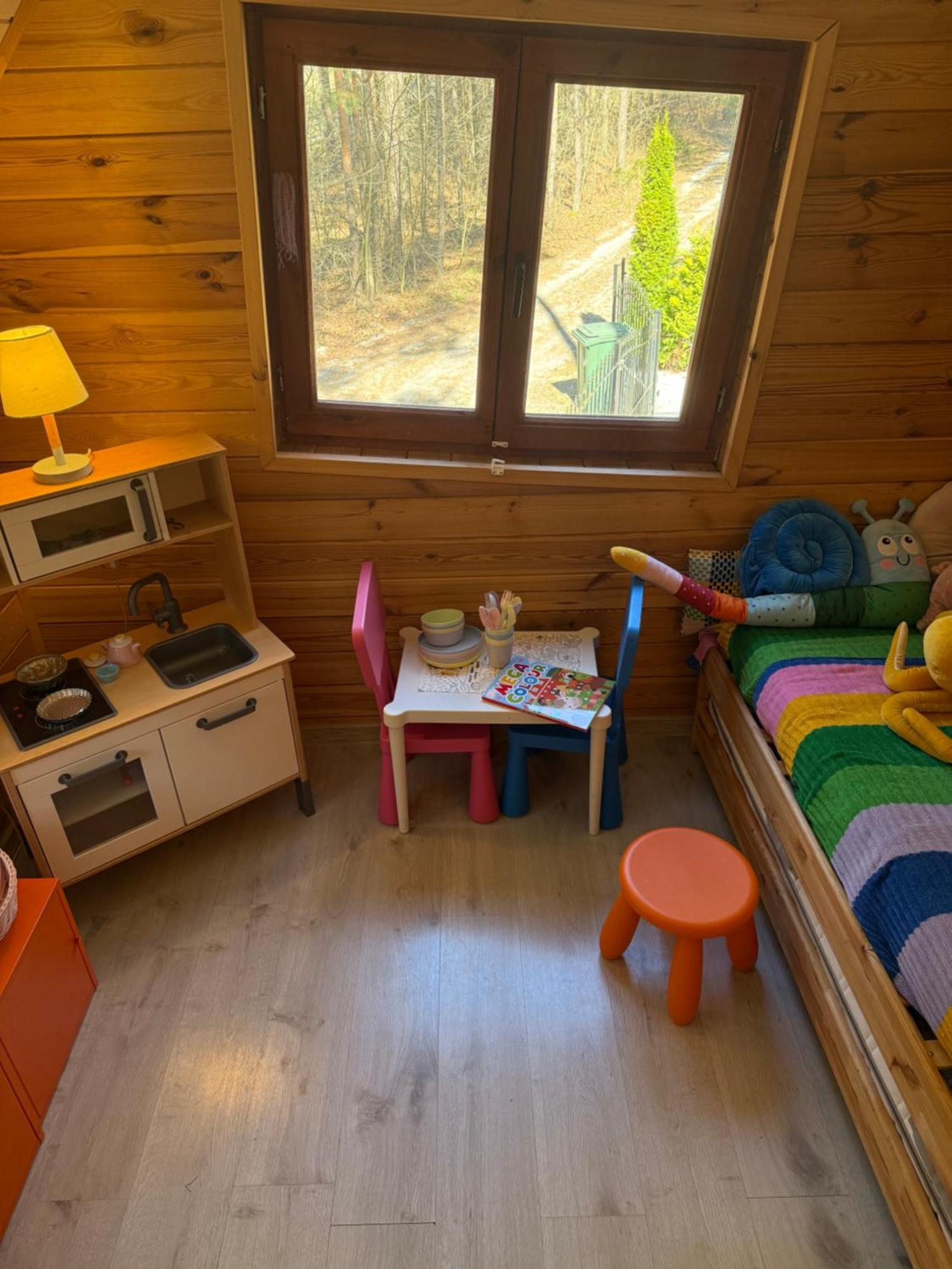 Domek W Lesie Nad Zalewem Chancza Exteriér fotografie